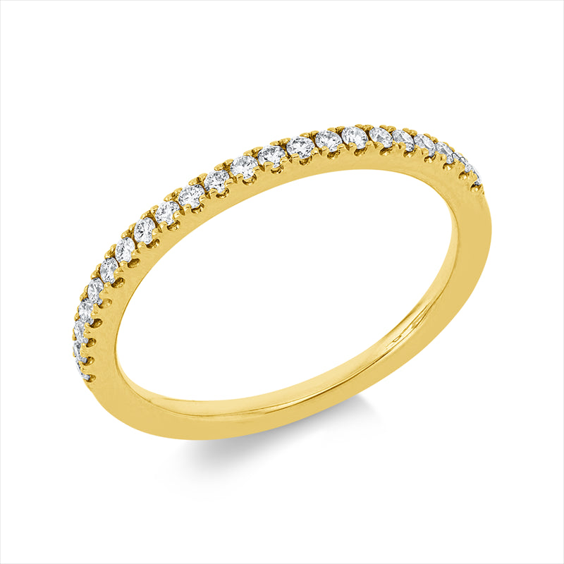 Ring    aus 750/-18 Karat Gelbgold mit 22 Diamanten 0