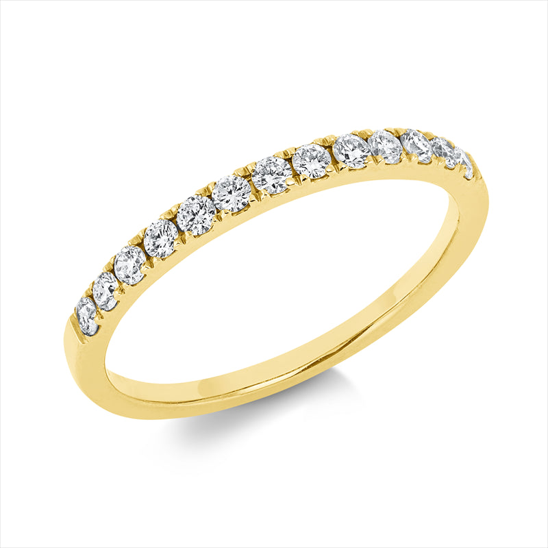 Ring    aus 750/-18 Karat Gelbgold mit 13 Diamanten 0