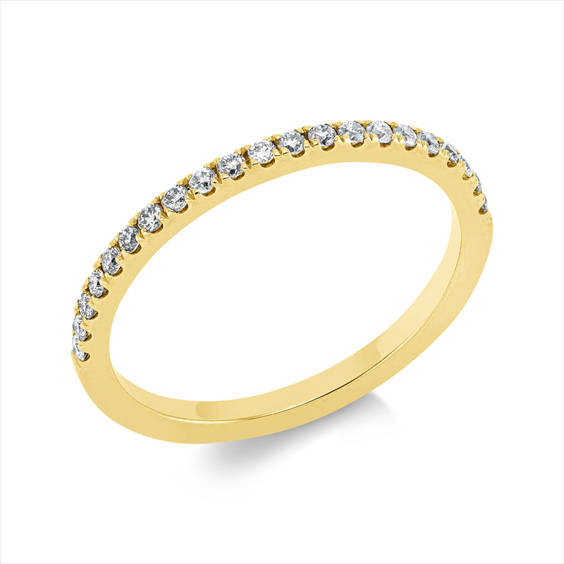 Ring    aus 750/-18 Karat Gelbgold mit 21 Diamanten 0