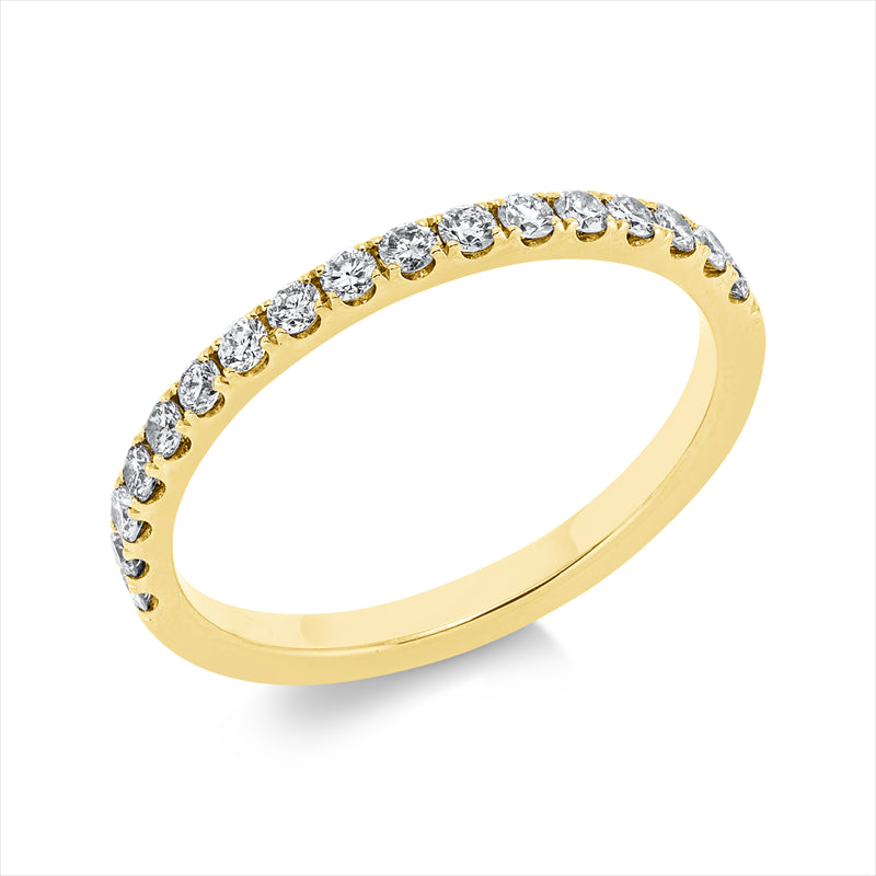 Ring    aus 750/-18 Karat Gelbgold mit 17 Diamanten 0