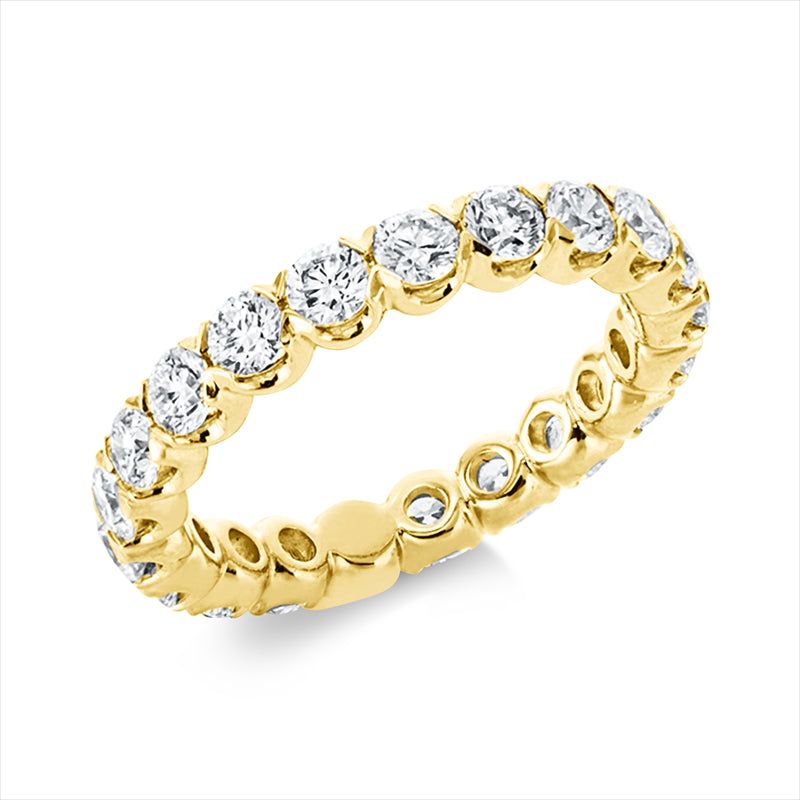 Ring    aus 750/-18 Karat Gelbgold mit 21 Diamanten 2