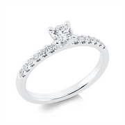 Ring    aus 750/-18 Karat Weißgold mit 13 Diamanten 0