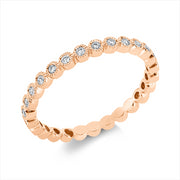 Ring    aus 750/-18 Karat Rotgold mit 19 Diamanten 0