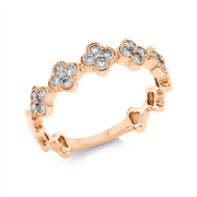 Ring    aus 750/-18 Karat Rotgold mit 25 Diamanten 0