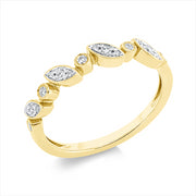 Ring    aus 750/-18 Karat Gelbgold mit 17 Diamanten 0