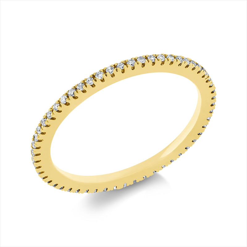 Ring    aus 750/-18 Karat Gelbgold mit 55 Diamanten 0