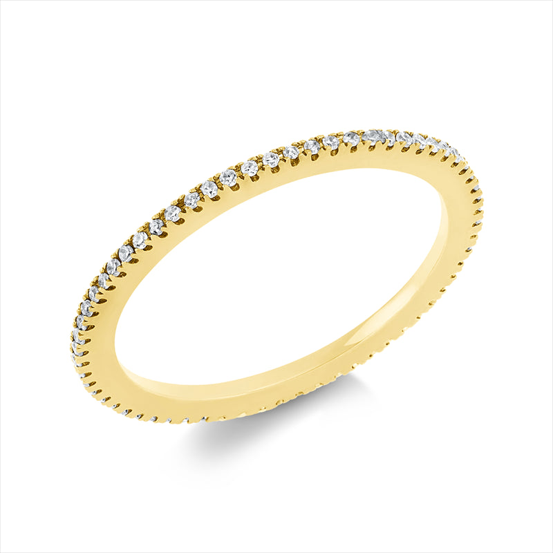 Ring    aus 750/-18 Karat Gelbgold mit 63 Diamanten 0