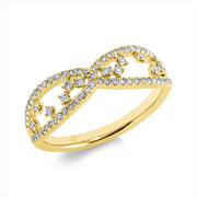 Ring    aus 750/-18 Karat Gelbgold mit 73 Diamanten 0