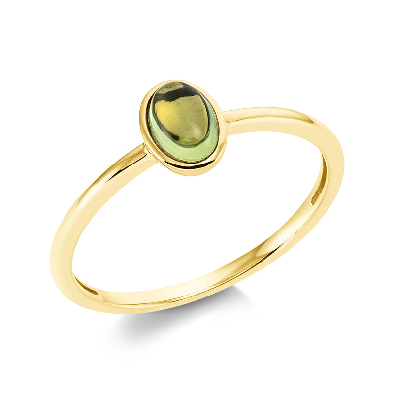 Ring mit Peridot  aus 750/-18 Karat Gelbgold MPM_SKIP_FIELD 