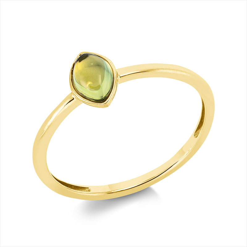 Ring mit Peridot  aus 750/-18 Karat Gelbgold MPM_SKIP_FIELD 