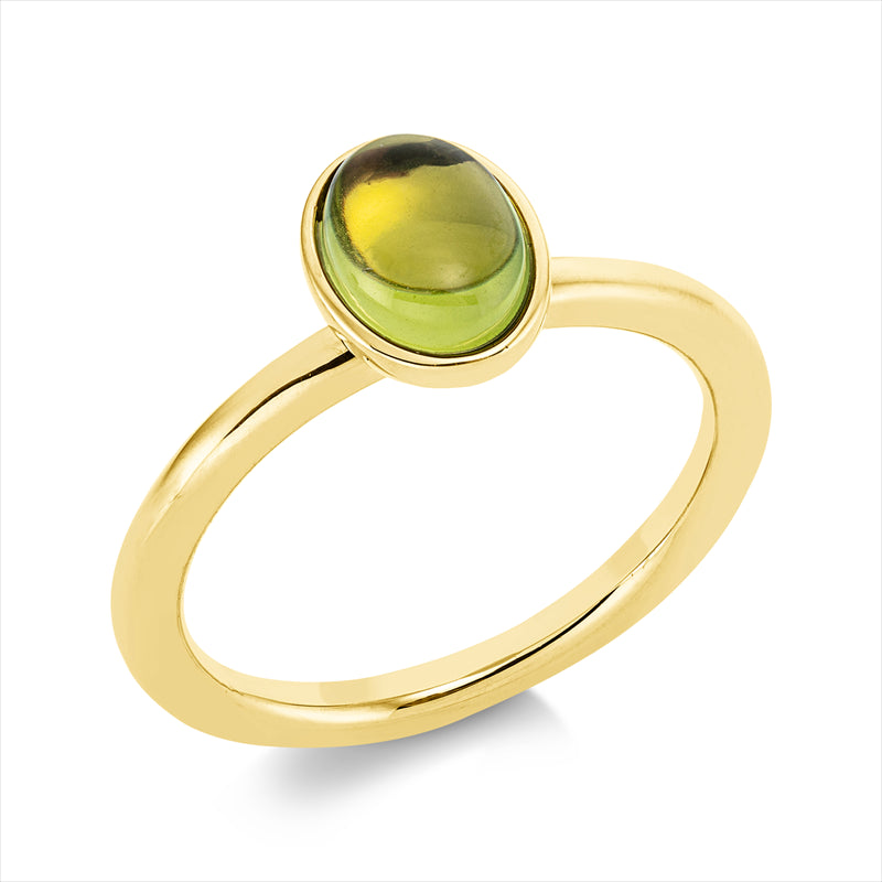 Ring mit Peridot  aus 750/-18 Karat Gelbgold MPM_SKIP_FIELD 