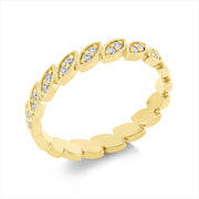 Ring    aus 750/-18 Karat Gelbgold mit 18 Diamanten 0