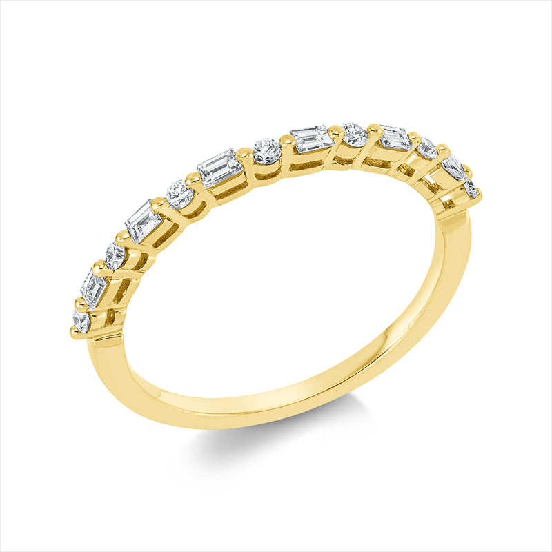 Ring    aus 750/-18 Karat Gelbgold mit 13 Diamanten 0