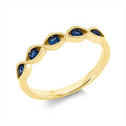 Ring mit Saphir  aus 750/-18 Karat Gelbgold MPM_SKIP_FIELD 