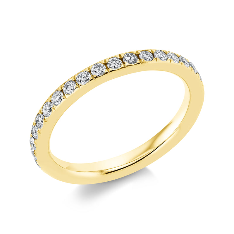 Ring    aus 585/-14 Karat Gelbgold mit 34 Diamanten 0