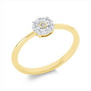 Ring    aus 750/-18 Karat Gelbgold mit 5 Diamanten 0