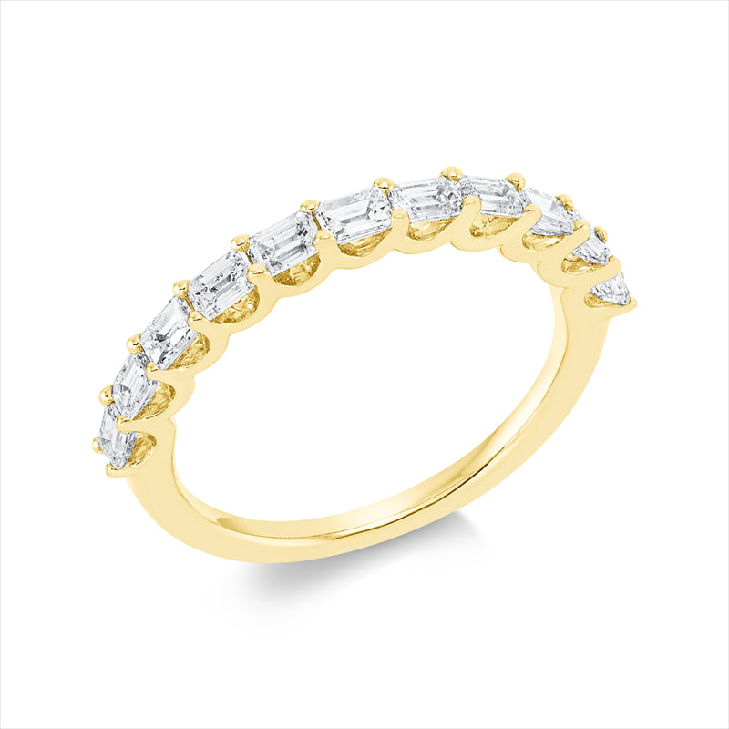 Ring    aus 750/-18 Karat Gelbgold mit 11 Diamanten 0