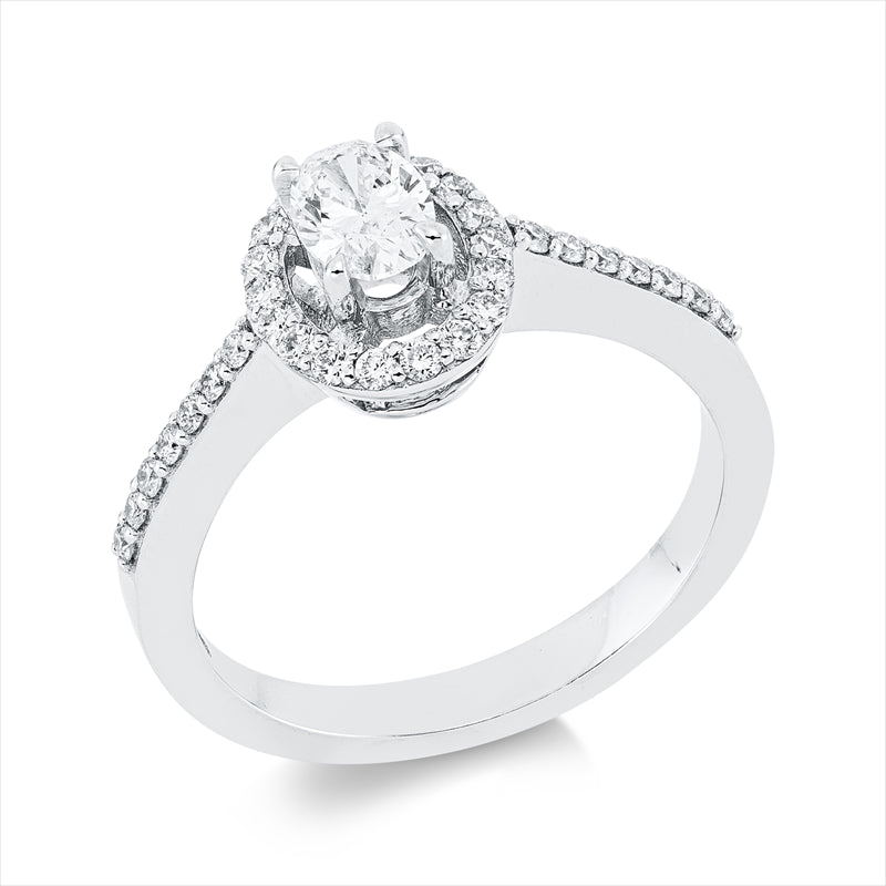 Ring    aus 750/-18 Karat Weißgold mit 33 Diamanten 0