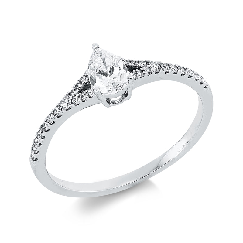 Ring    aus 750/-18 Karat Weißgold mit 29 Diamanten 0