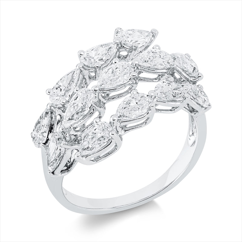 Ring    aus 750/-18 Karat Weißgold mit 13 Diamanten 2