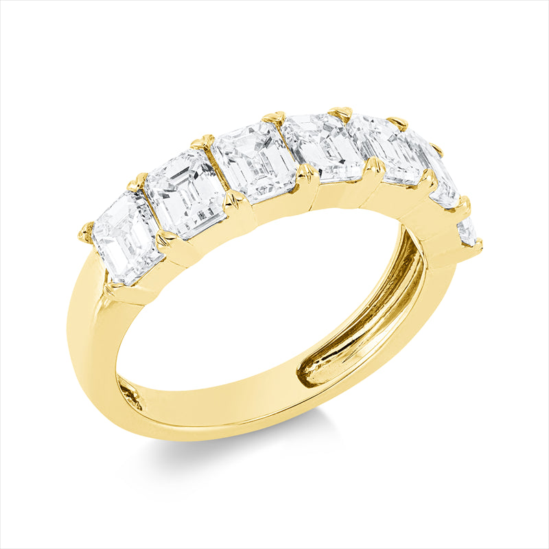 Ring    aus 750/-18 Karat Gelbgold mit 7 Diamanten 2