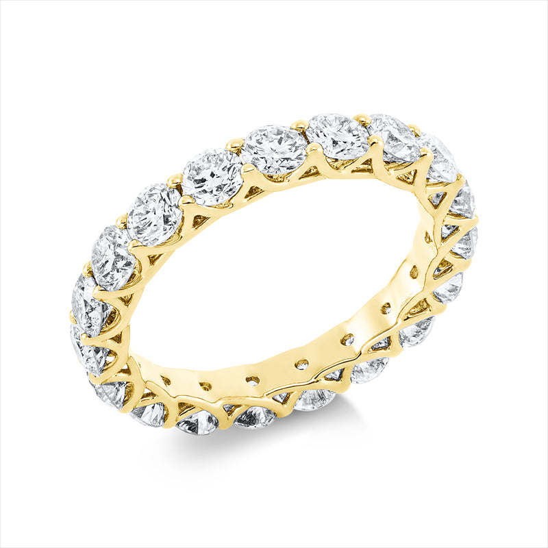 Ring    aus 750/-18 Karat Gelbgold mit 19 Diamanten 2