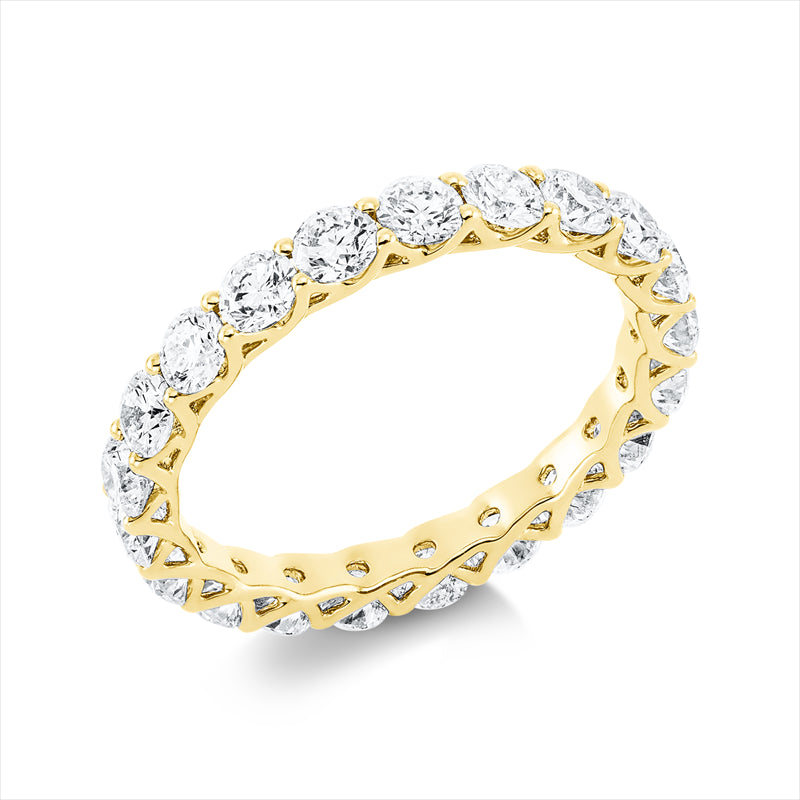 Ring    aus 750/-18 Karat Gelbgold mit 21 Diamanten 2