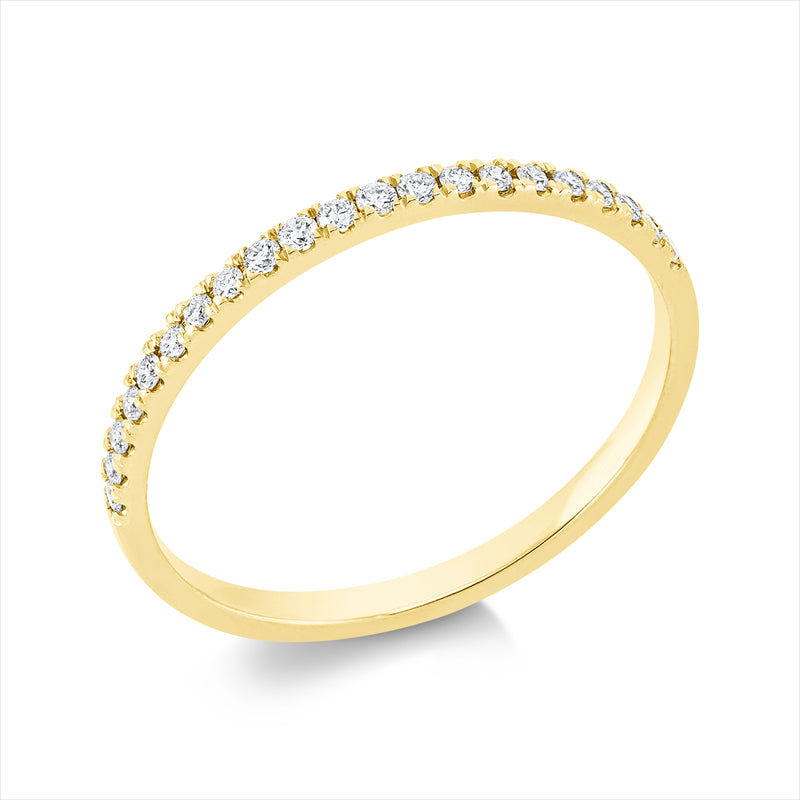 Ring    aus 750/-18 Karat Gelbgold mit 21 Diamanten 0