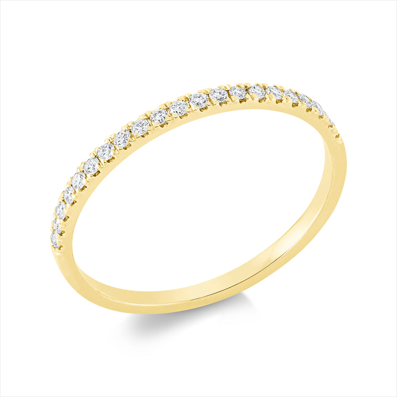 Ring    aus 750/-18 Karat Gelbgold mit 21 Diamanten 0