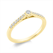 Ring    aus 750/-18 Karat Gelbgold mit 15 Diamanten 0