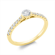 Ring    aus 750/-18 Karat Gelbgold mit 15 Diamanten 0