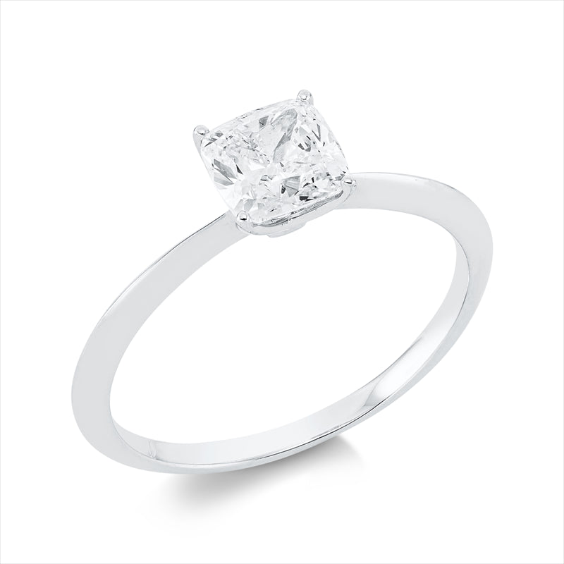 Ring    aus 750/-18 Karat Weißgold mit 1 Diamant 1 ct