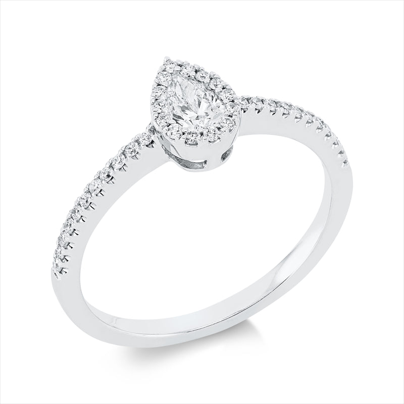 Ring    aus 750/-18 Karat Weißgold mit 37 Diamanten 0