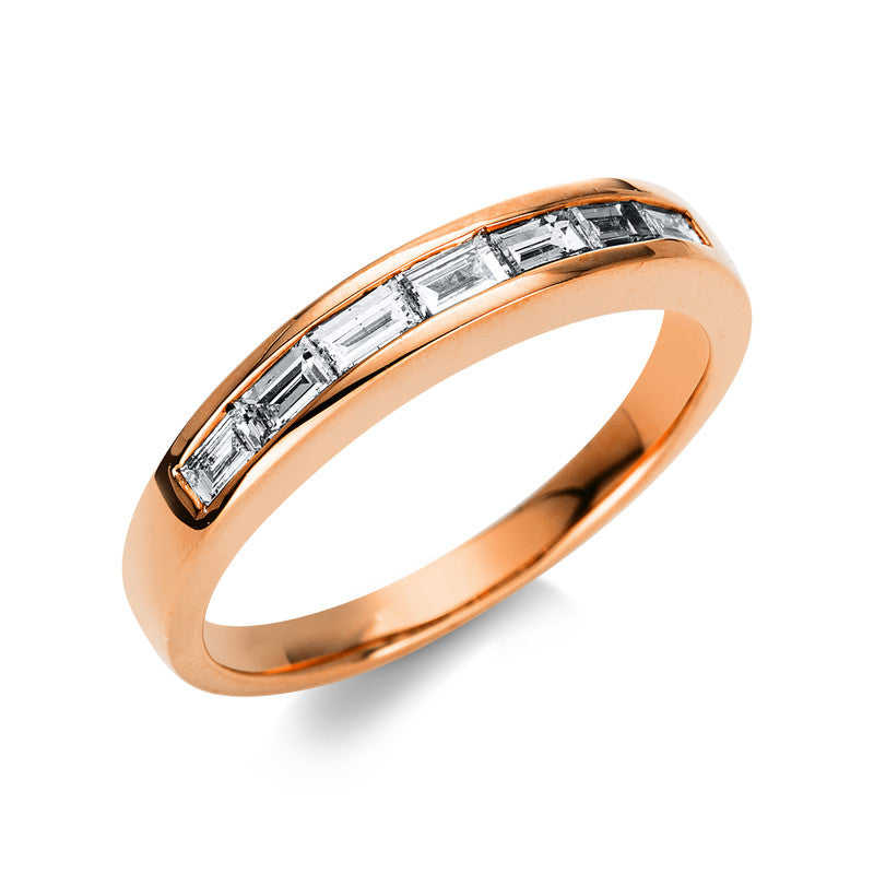 Ring    aus 750/-18 Karat Rotgold mit 7 Diamanten 0