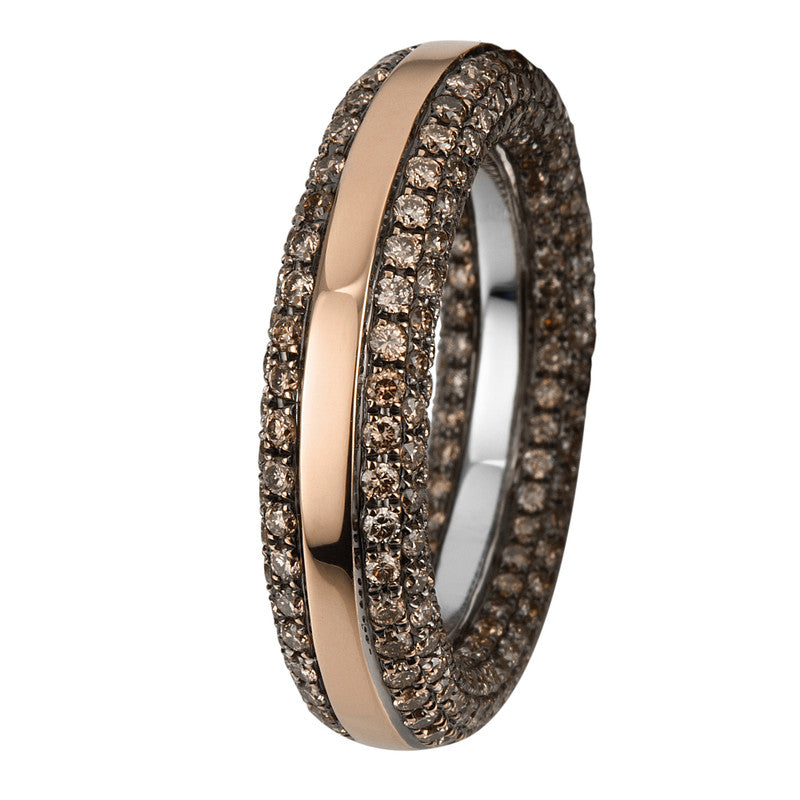 Ring    aus 750/-18 Karat Rotgold / Weißgold mit 368 Diamanten 2