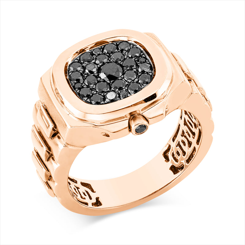Ring    aus 750/-18 Karat Rotgold mit 26 Diamanten 0