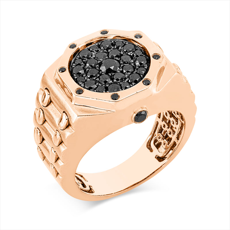 Ring    aus 750/-18 Karat Rotgold mit 34 Diamanten 1 ct