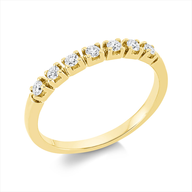 Ring    aus 750/-18 Karat Gelbgold mit 7 Diamanten 0