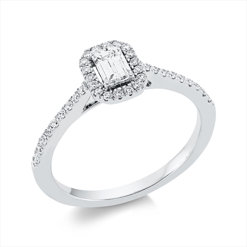 Ring    aus 750/-18 Karat Weißgold mit 37 Diamanten 0