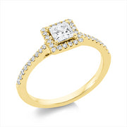Ring    aus 750/-18 Karat Gelbgold mit 39 Diamanten 0