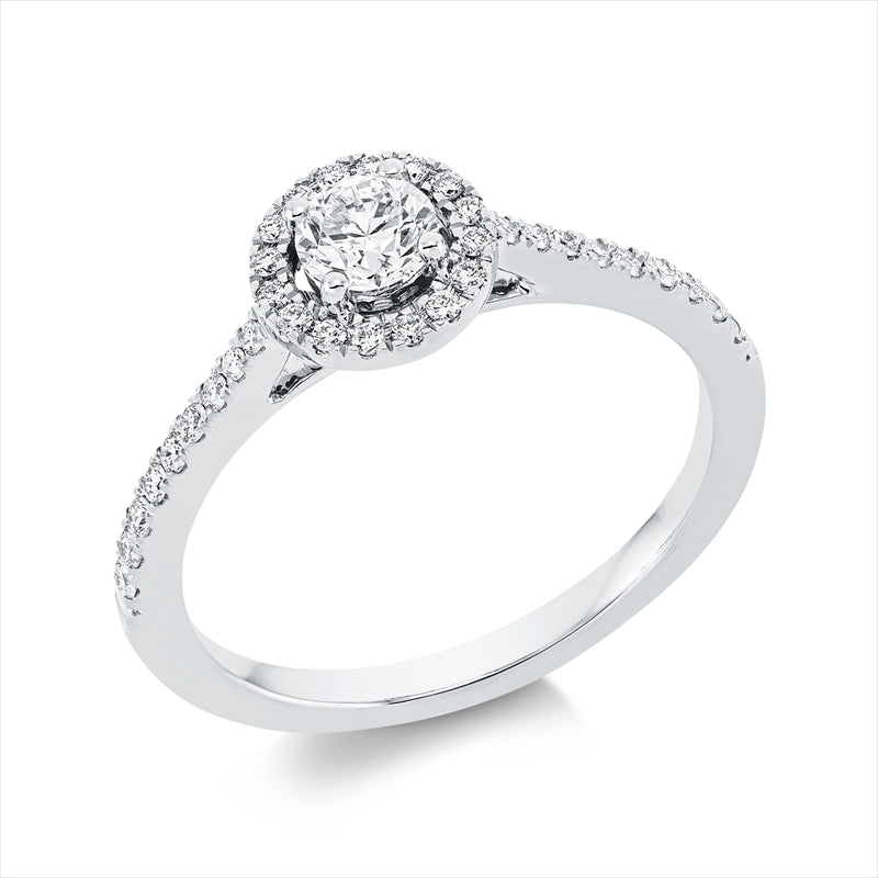 Ring    aus 750/-18 Karat Weißgold mit 35 Diamanten 0