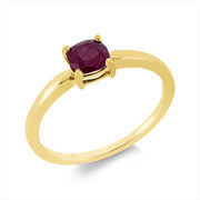 Ring mit Rubin  aus 750/-18 Karat Gelbgold MPM_SKIP_FIELD 