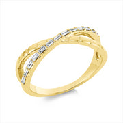 Ring    aus 750/-18 Karat Gelbgold mit 13 Diamanten 0