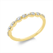 Ring    aus 750/-18 Karat Gelbgold mit 16 Diamanten 0