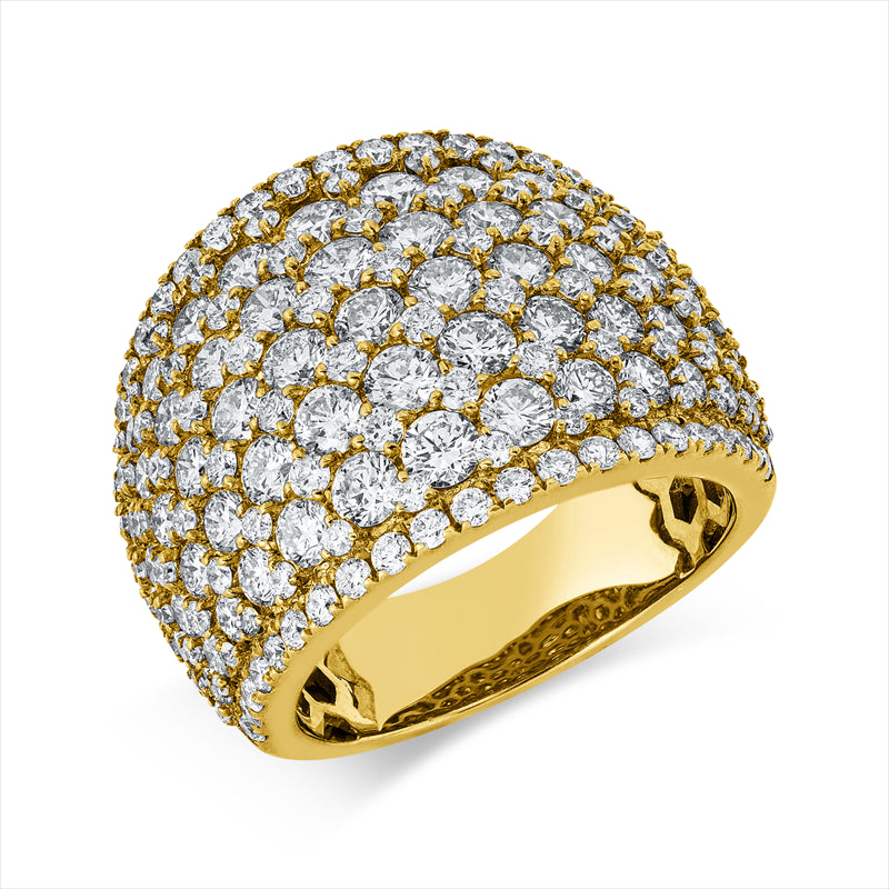 Ring    aus 750/-18 Karat Gelbgold mit 191 Diamanten 4