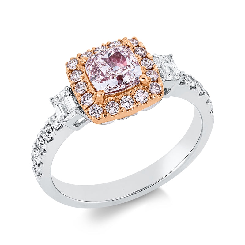 Ring    aus 750/-18 Karat Weißgold / Rotgold mit 29 Diamanten 1