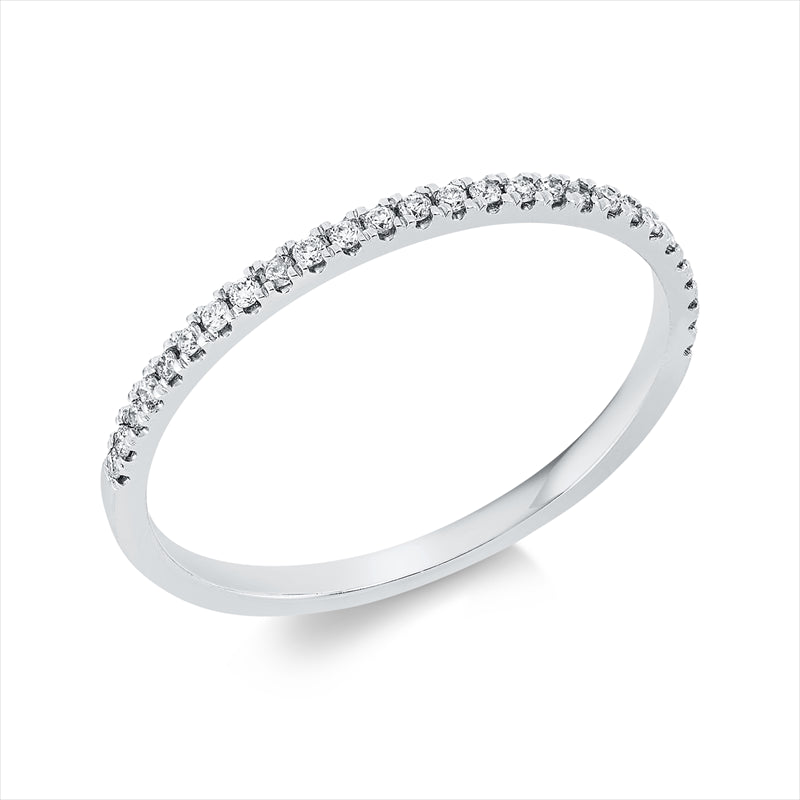 Ring    aus 750/-18 Karat Weißgold mit 27 Diamanten 0