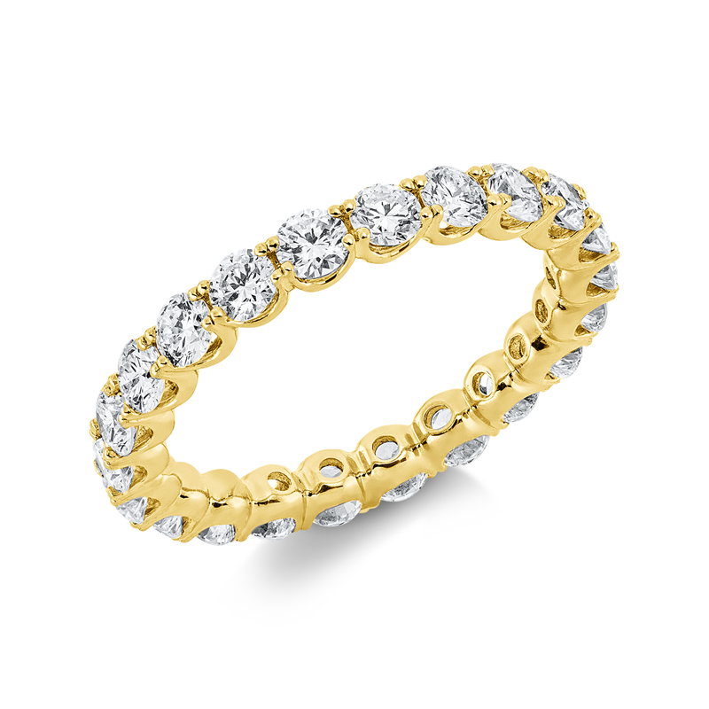Ring    aus 750/-18 Karat Gelbgold mit 22 Diamanten 1