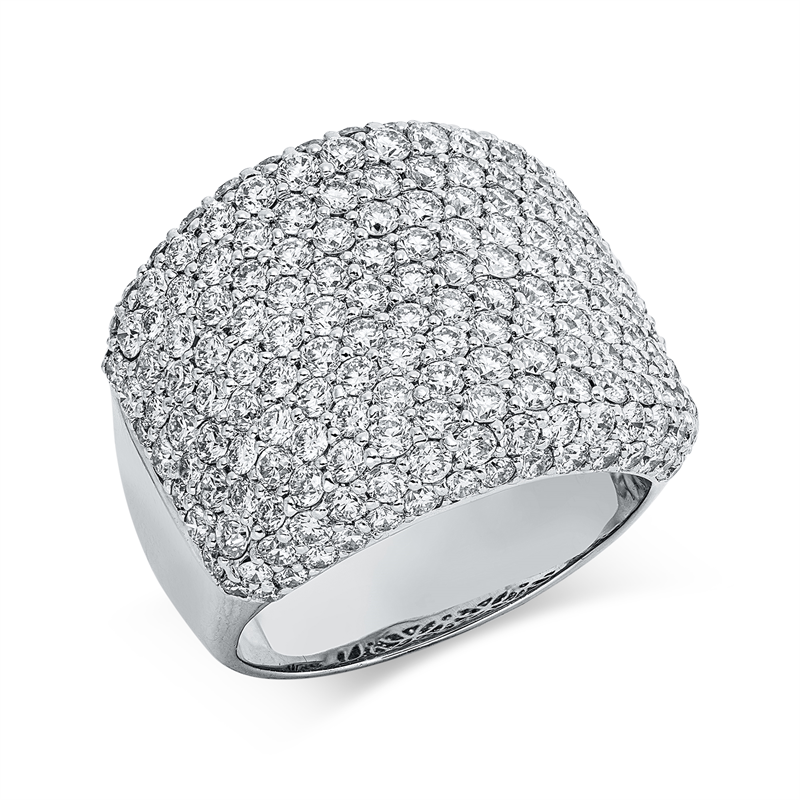Ring    aus 750/-18 Karat Weißgold mit 193 Diamanten 3