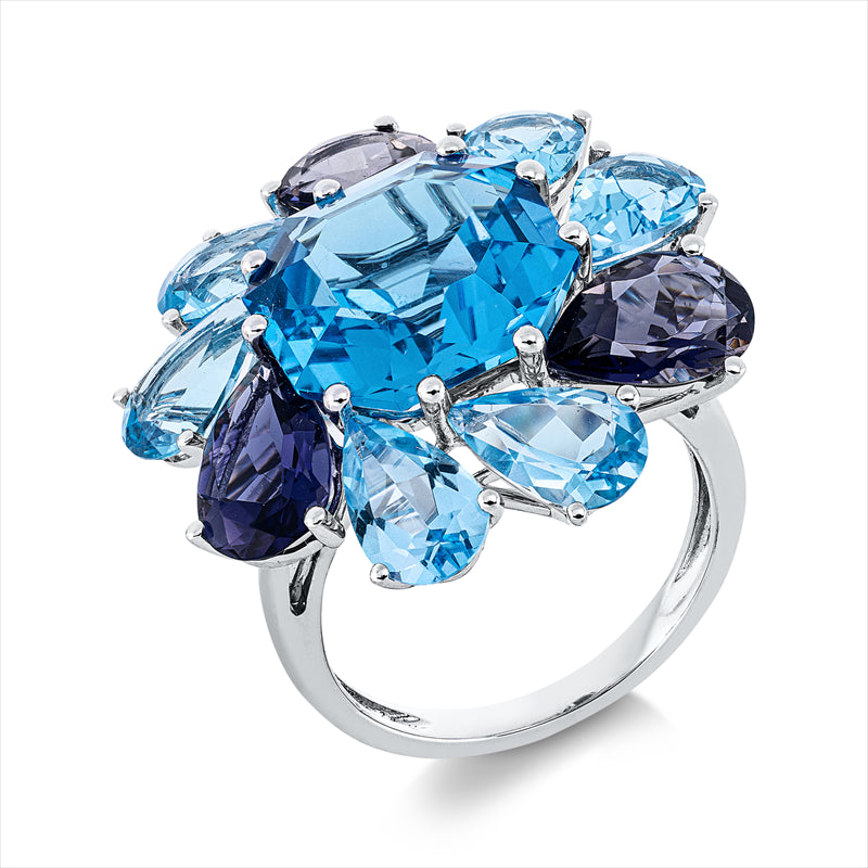 Ring mit Iolith  aus 750/-18 Karat Weißgold MPM_SKIP_FIELD 